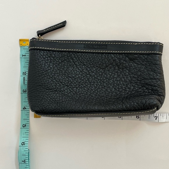 Dooney & Bourke Pebble Leather Unisex Cosmetic Case - Black - Picture 7 of 7